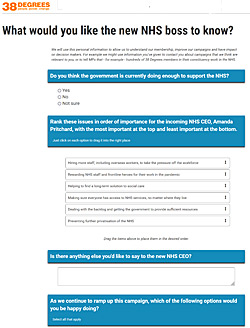 Pic: 38 Degrees NHS survey of views