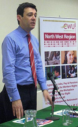 Pic: Andy Burnham Labour MP