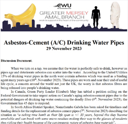 image: Derek Maylor's report into Asbestos in Water Pipes - click to dowload