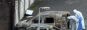 Pic: Belfast exploded RM Van
