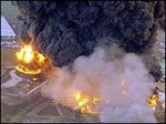 BBC News Website Pic - Buncefield arial view