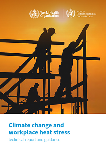 image: Cover of the WHO heat report - click to download from the E-Library