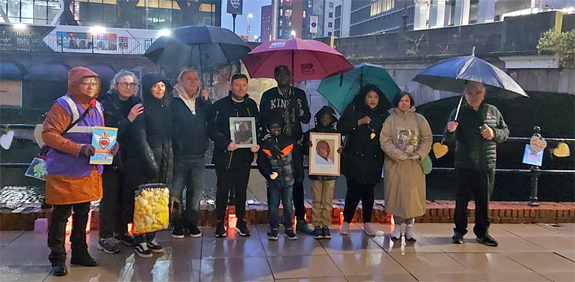 Image: Vigil attendees
