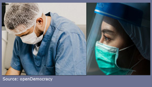 Pic: PPE for doctors treating Covid patients