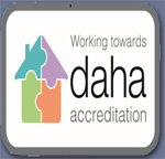 Image: click to go to the DAHA acreditation website