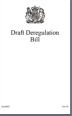 Pic: Draft Deregulation Bill - cick to download