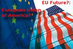 Pic: EU and US flag