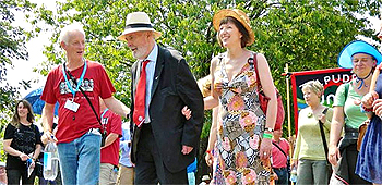 pic: Frances O'Grady at Tolpuddle Festival And March