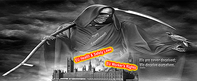Image: Grim Reeper over Parliment ending EU H& Laws