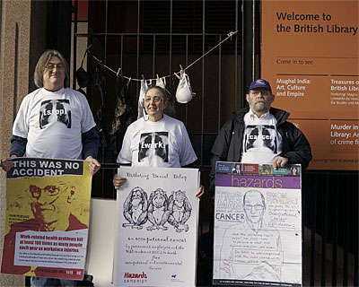 Demo outside British Library