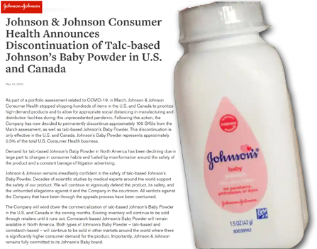 Pic: Johnson and Johnson baby power