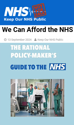image: We Can Afford The NHS report