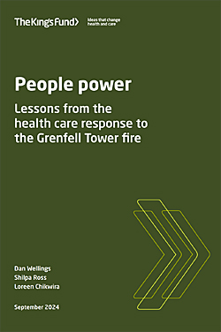 image: Kings Fund report into the lack of healthcare following the Grenfell Fire