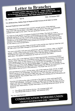 LTB issued by CWU