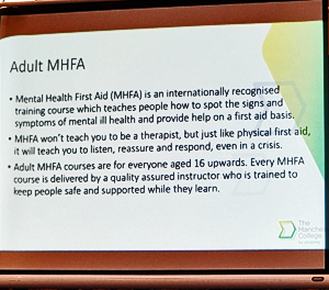 Image: MHFA Presentation slide