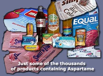 Foodstuffs containing Aspartame