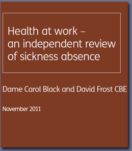 Pic: Health at Work Sick Absence Review - click the pic to download