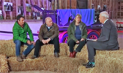 Pic: Channel 4 News Jon Snow from C$ News interviews guests