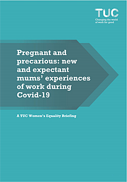 Pic: Cover of TUC Report into Employer's and Covdi-19