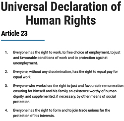image: UDHR article 23 - click to go to the UDHR website
