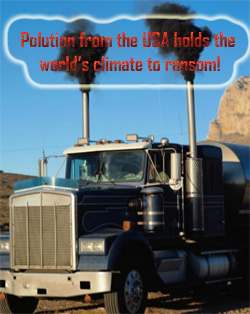 Pic: USA Pollution holds world's climate to ransom
