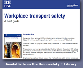 image: guide to workplace transport - click to go to E-Library