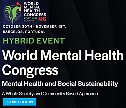 image: World Mental Health Congress - clickm to register to attend virtual