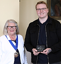 Dean Thomas with Liverpool Deputy Mayor