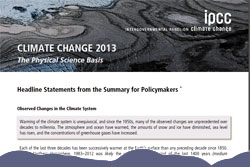 Pic: Climate Change 2013 Report