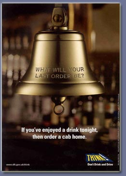 Poster pic - Part of the current Drink campaign on road safety.