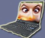 Goss-eyed laptop pic