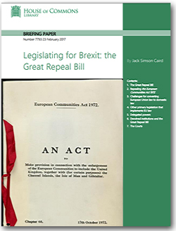 Pic: House of Commons Repeal Bill briefing to MPs