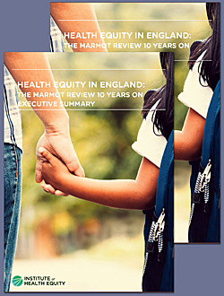 Pic: Health Equity report: Clikck to download from E-Library