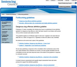 Click to go to website and read the sentencing guidelines details