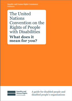 image: UN Convention on disabled people's rights on disabled