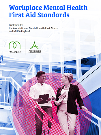 image: cover of Workplace Mental Health First Aid Standards - click to download